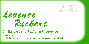 levente ruckert business card